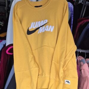 Jump Men's Mustard Crewneck Sweater